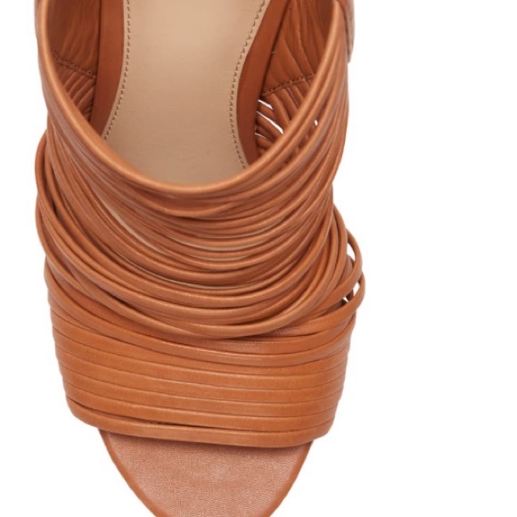 NEW Vince Camuto Brown Strappy Heels - Picture 4 of 7